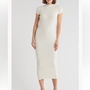 Good American Ribbed Midi Dress